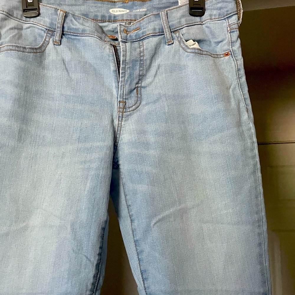 OldNavy super skinny stone wash size 10